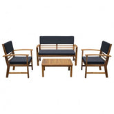 Hana 4 Pc. Patio Set Model Gm-1020Bl-4Pk-Chair By Furniture Of America